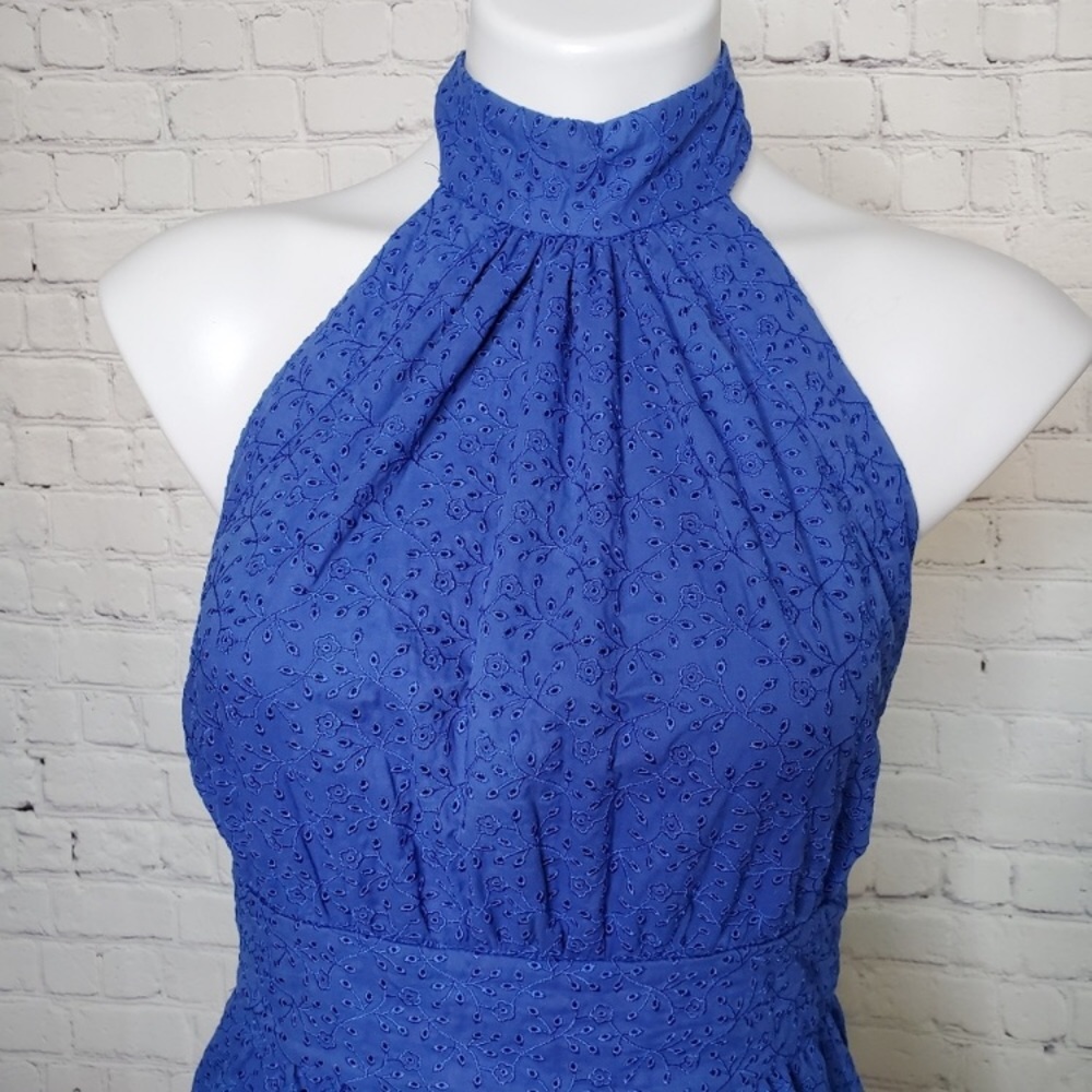 Betsey Johnson Royal Blue Wrap Dress Size 4 - Picture 2 of 8